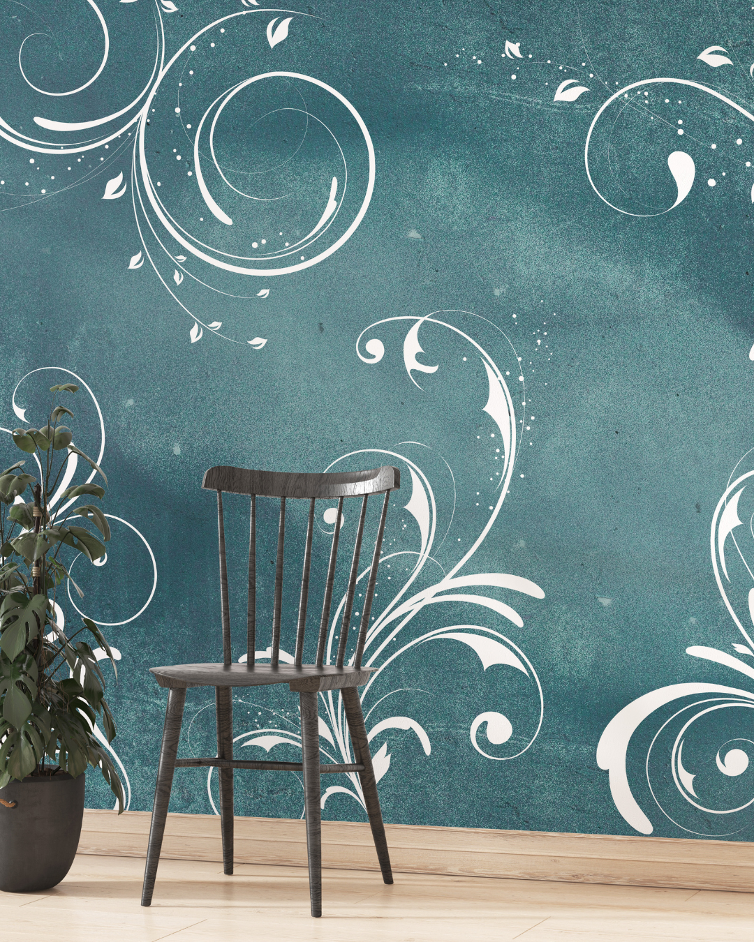 Steel Teal / Non-Woven / Custom Size