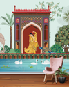 Graceful Reverie: A Dance in Mughal Splendor
