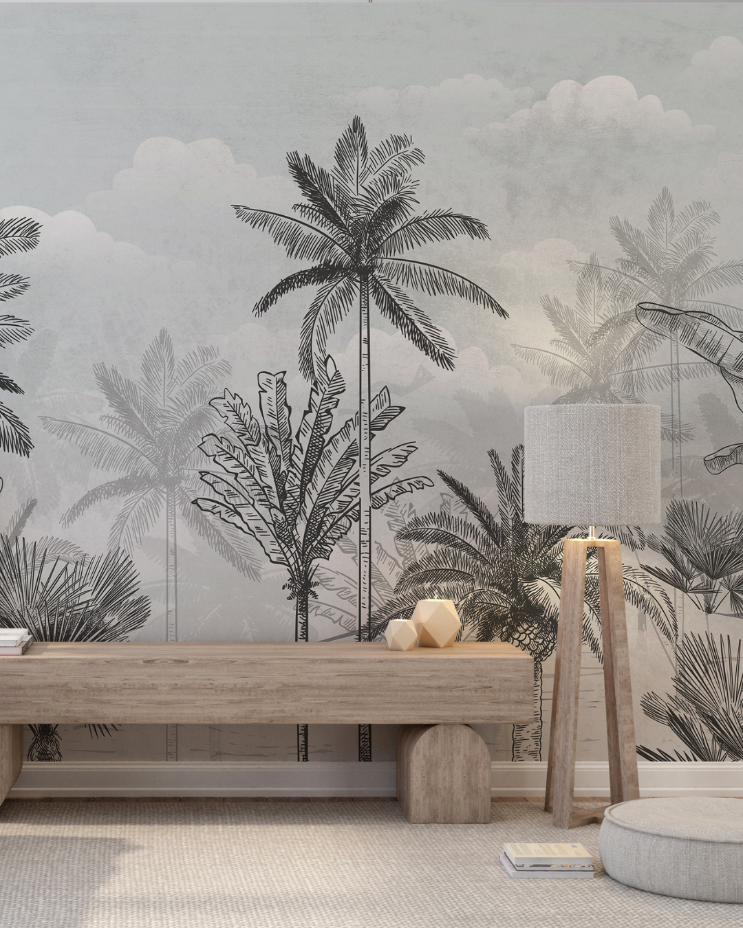 Monochrome Palms