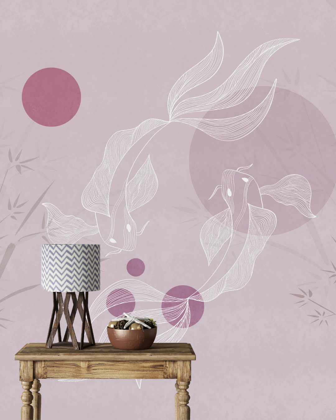 Rose Marble / Non-Woven / Custom Size